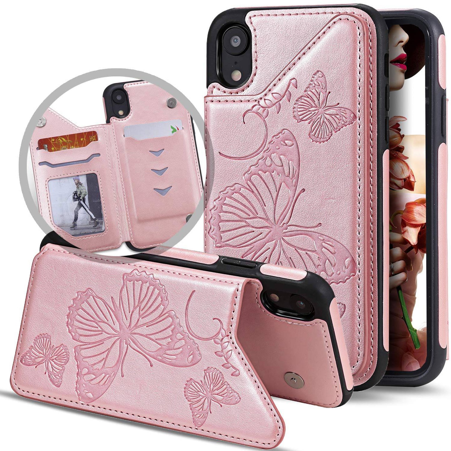 New Luxury Embossing Wallet Cover For iPhone XR-Fast Delivery - Libiyi