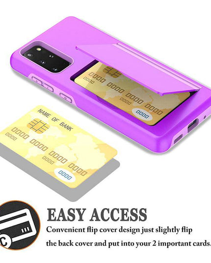 Armor Protective Card Holder Case for Samsung S20 Plus With 2-Pack Screen Protectors - Libiyi