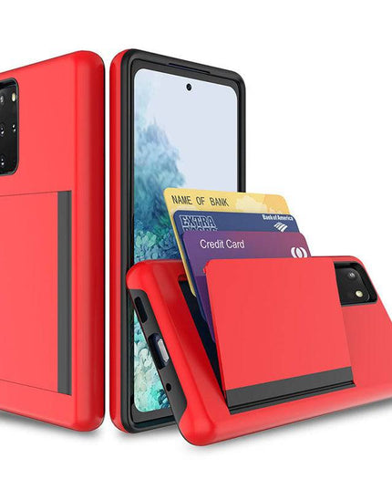 Armor Protective Card Holder Case for Samsung S20 Plus With 2-Pack Screen Protectors - Libiyi