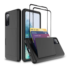 Load image into Gallery viewer, Armor Protective Card Holder Case for Samsung S20 With 2-Pack Screen Protectors - Libiyi