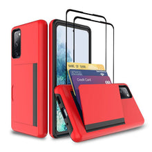 Load image into Gallery viewer, Armor Protective Card Holder Case for Samsung S20 With 2-Pack Screen Protectors - Libiyi