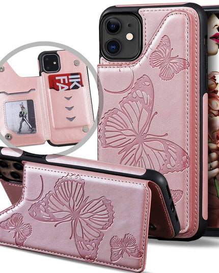 New Luxury Embossing Wallet Cover For iPhone 11-Fast Delivery - Libiyi