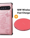 Rose Gold / Samsung S10 / Case+Wireless Charger