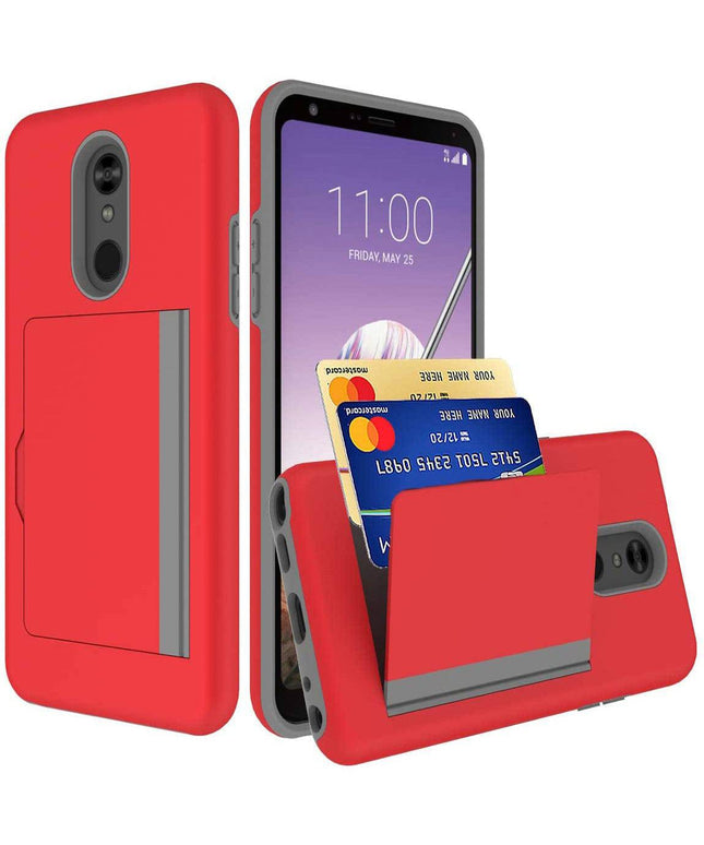 Armor Protective Card Holder Case for LG Stylo 5 - Libiyi