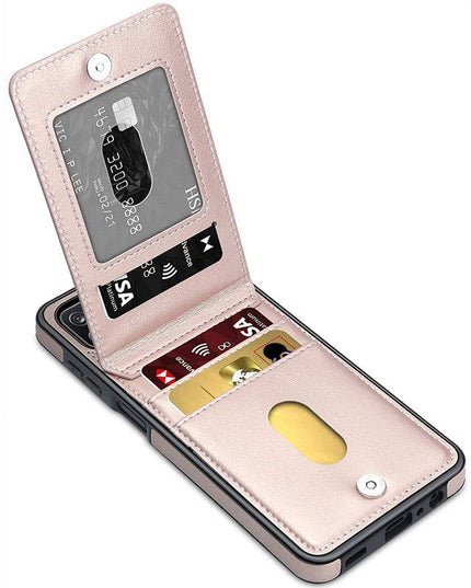 Dual Layer Lightweight Leather Wallet Case for Samsung Galaxy A12 - Libiyi