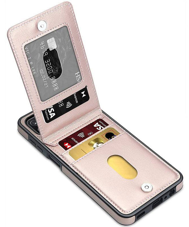 Dual Layer Lightweight Leather Wallet Case for Samsung Galaxy A12 - Libiyi