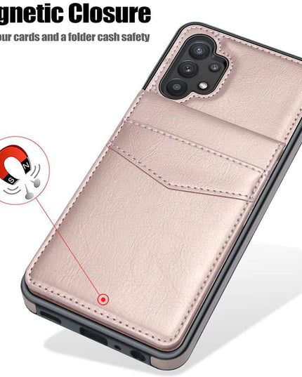 Dual Layer Lightweight Leather Wallet Case for Samsung Galaxy A32(5G) - Libiyi