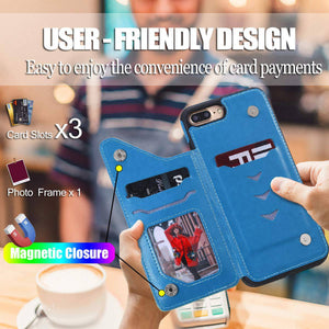 New Luxury Embossing Wallet Cover For iPhone 7Plus&8Plus-Fast Delivery - Libiyi