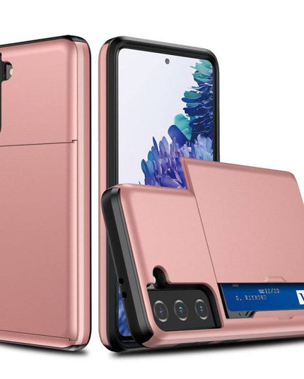 Rigide Flashy Porte-cartes Case For Samsung Galaxy S21(5G) - Libiyi