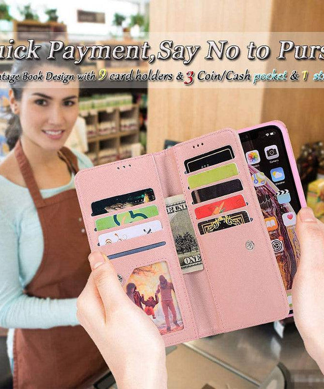 Bling Wallet Case with Wrist Strap for iPhone 12 Series - Libiyi