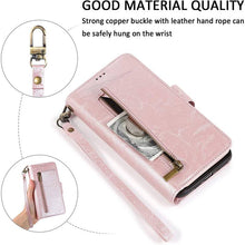 Load image into Gallery viewer, Detachable Flip Folio Zipper Purse Phone Case for iPhone 12 Series - Libiyi