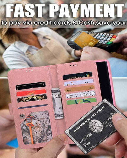 Bling Wallet Case with Wrist Strap for Samsung Note 20 Series - Libiyi