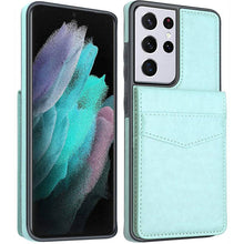 Load image into Gallery viewer, Dual Layer Lightweight Leather Wallet Case for Samsung Galaxy S21 Ultra - Libiyi