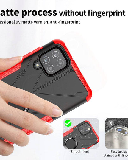 Robot 3 in 1 Heavy Duty Defender Case For Samsung A12 - Libiyi