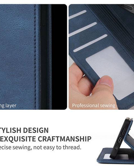 Luxury Leather Wallet Stand Flip Case For iPhone - Libiyi