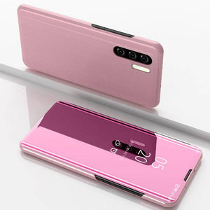 Étui intelligent à rabat miroir de luxe pour la série HUAWEI - Libiyi
