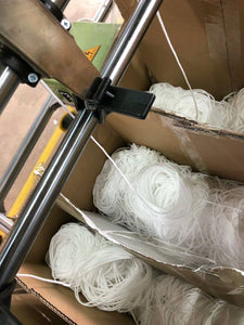 1/6 Inch(4mm)Flat Braided Elastic Cord/White Elastic Band (50 yards) - Libiyi