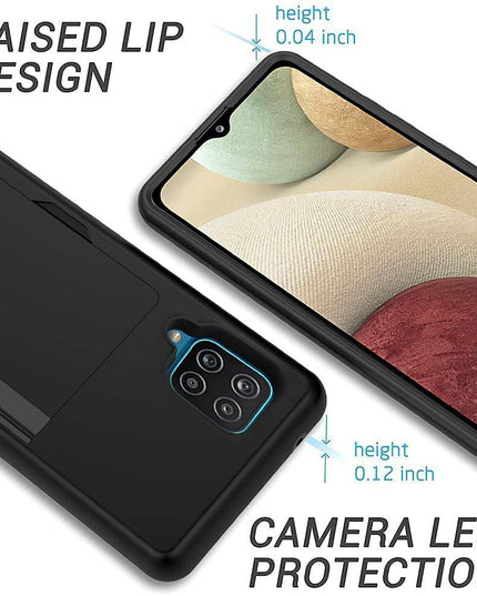 Armor Protective Card Holder Case for Samsung A12 - Libiyi