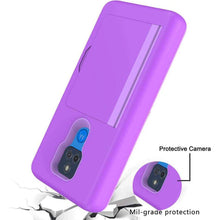 Load image into Gallery viewer, Armor Protective Card Holder Case for Moto G Play 2021 With Screen Protector - Libiyi