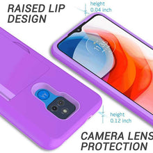 Load image into Gallery viewer, Armor Protective Card Holder Case for Moto G Play 2021 With Screen Protector - Libiyi