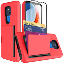 Load image into Gallery viewer, Armor Protective Card Holder Case for Moto G Play 2021 With Screen Protector - Libiyi