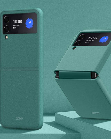 Fluffy paint-Rock Sand Full Shell Case for Samsung Galaxy Z Flip 3 5G - Libiyi