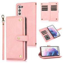 Load image into Gallery viewer, Leather Crossbody Shockproof Wallet Phone Case for Samsung S21 Plus - Libiyi
