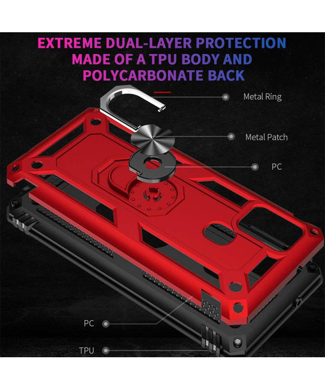 Luxury Armor Ring Bracket Phone Case For Samsung A21S-Fast Delivery - Keilini