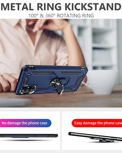 Luxury Armor Ring Bracket Phone Case For Samsung A Series - Libiyi