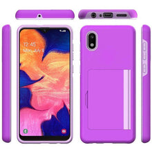 Load image into Gallery viewer, Armor Protective Card Holder Case for Samsung A10e With 2-PACK Screen Protectors - Libiyi