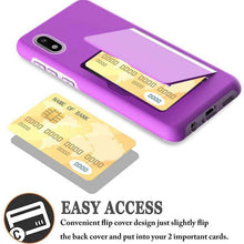 Load image into Gallery viewer, Armor Protective Card Holder Case for Samsung A10e With 2-PACK Screen Protectors - Libiyi