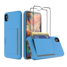 Load image into Gallery viewer, Armor Protective Card Holder Case for Samsung A10e With 2-PACK Screen Protectors - Libiyi