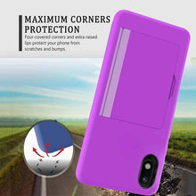 Load image into Gallery viewer, Armor Protective Card Holder Case for Samsung A10e With 2-PACK Screen Protectors - Libiyi