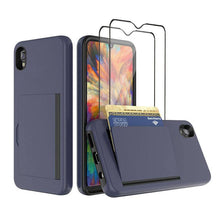 Load image into Gallery viewer, Armor Protective Card Holder Case for Samsung A10e With 2-PACK Screen Protectors - Libiyi