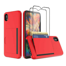Load image into Gallery viewer, Armor Protective Card Holder Case for Samsung A10e With 2-PACK Screen Protectors - Libiyi