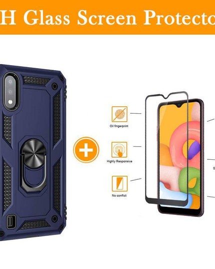 Luxury Armor Ring Bracket Phone Case For Samsung A01-Fast Delivery - Libiyi