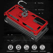 Load image into Gallery viewer, Samsung A02S Luxury Armor Ring Bracket Phone Case With 1-Pack Tempered Glass Screen Protector - Libiyi