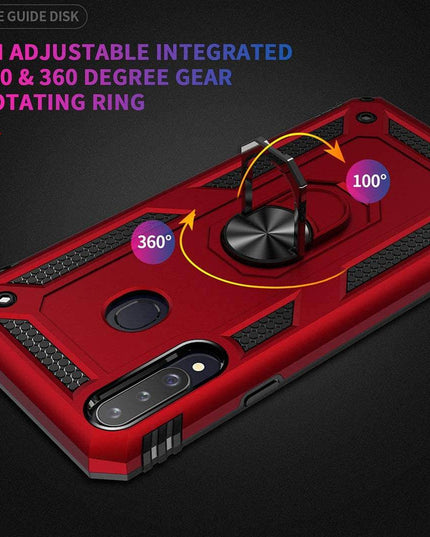 Luxury Armor Ring Bracket Phone Case For Samsung A20S-Fast Delivery - Libiyi