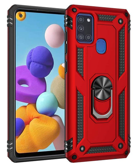 Luxury Armor Ring Bracket Phone Case For Samsung A21S-Fast Delivery - Libiyi