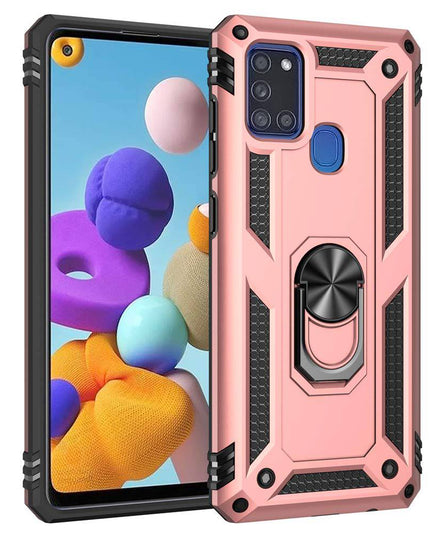Luxury Armor Ring Bracket Phone Case For Samsung A21S-Fast Delivery - Libiyi