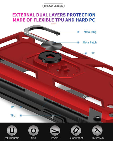 Luxury Armor Ring Bracket Phone Case For Samsung A51-Fast Delivery - Libiyi