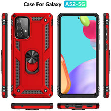 Load image into Gallery viewer, Samsung A72(4G) Luxury Armor Ring Bracket Phone Case With 1-Pack Screen Protector - Libiyi