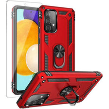 Load image into Gallery viewer, Samsung A72(4G) Luxury Armor Ring Bracket Phone Case With 1-Pack Screen Protector - Libiyi