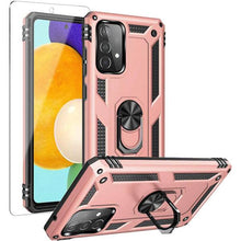 Load image into Gallery viewer, Samsung A72(4G) Luxury Armor Ring Bracket Phone Case With 1-Pack Screen Protector - Libiyi