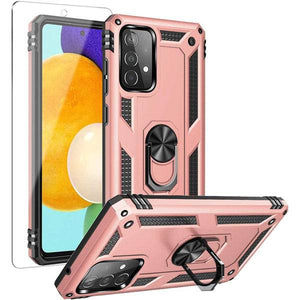 Samsung A72(4G) Luxury Armor Ring Bracket Phone Case With 1-Pack Screen Protector - Libiyi