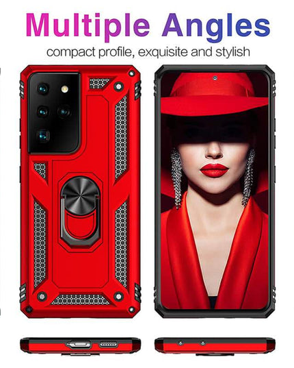 Luxury Armor Ring Bracket Phone Case For Samsung Galaxy - Libiyi