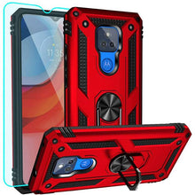 Load image into Gallery viewer, Luxury Armor Ring Bracket Phone case For Moto G Play 2021 With Screen Protector - Libiyi