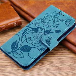 3D Embossed Rose Wallet Case For Google Pixel 6 - Libiyi
