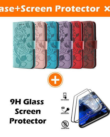 3D Embossed Rose Wallet Case For Google Pixel 6 Pro - Libiyi