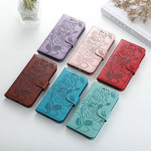 Load image into Gallery viewer, 3D Embossed Rose Wallet Case For Samsung A02S - Libiyi